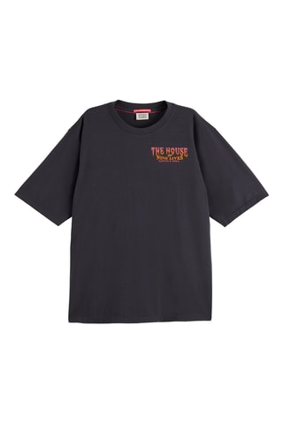 T-shirt relaxed - Zwart