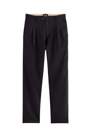 Rechte Linnen Chino - Zwart