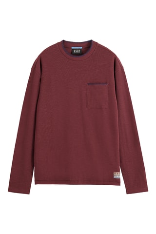 T-shirt relaxed - Bordeauxrood