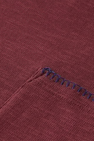 T-shirt relaxed - Bordeauxrood