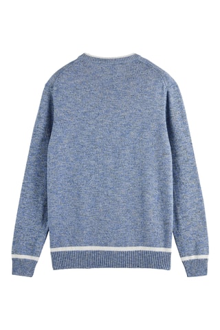 Trui regular- Gemêleerd Marineblauw