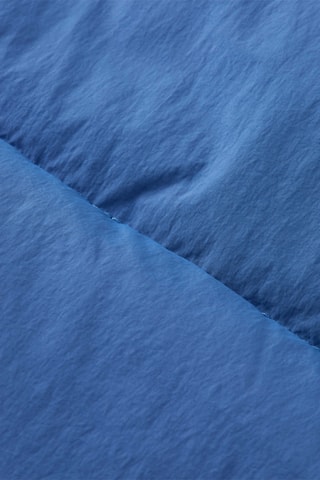 Gewatteerde jas met capuchon - Blauw