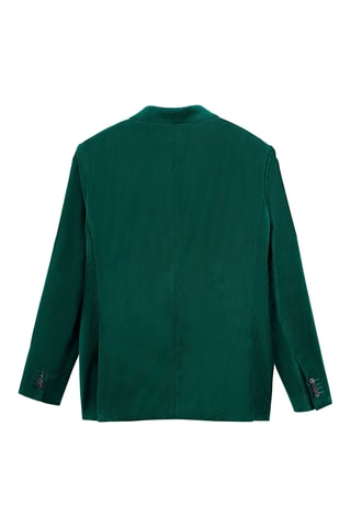 Velours Blazer - Smaragdgroen