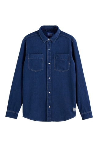 Jeansoverhemd regular - Blauw