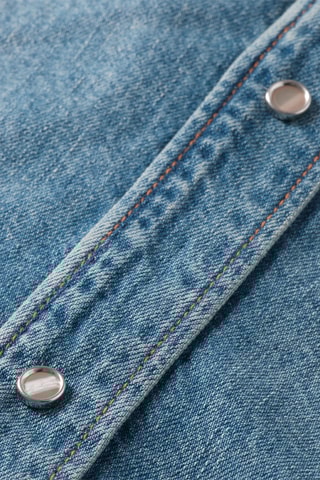 Oversized Spijkerblouse - Blauw