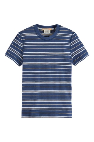 T-shirt en lin - Bleu