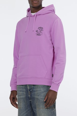 Sweater met capuchon - Donkerroze