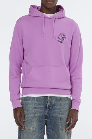 Sweater met capuchon - Donkerroze