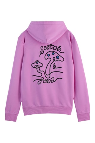 Sweater met capuchon - Donkerroze