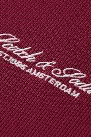 T-shirt relaxed - Bordeauxrood