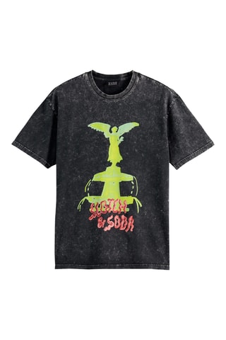 T-shirt relaxed - Zwart