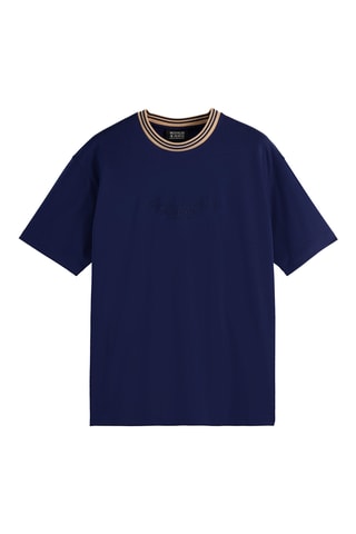 T-shirt relaxed - Marineblauw