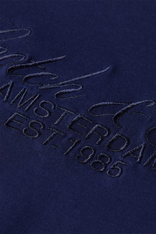 T-shirt relaxed - Marineblauw