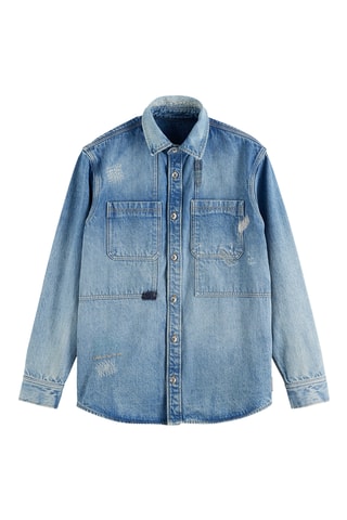 Jeansoverhemd regular - Lichtblauw