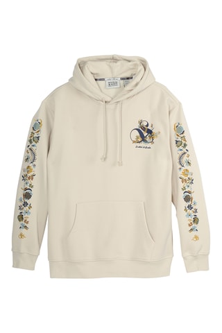 Sweater relaxed met capuchon - Beige