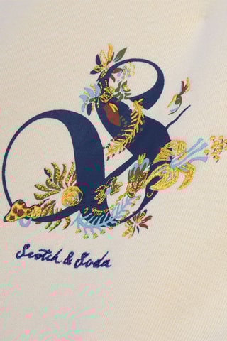 Sweater relaxed met capuchon - Beige