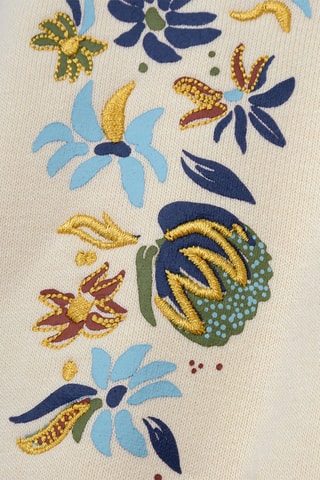 Sweater relaxed met capuchon - Beige