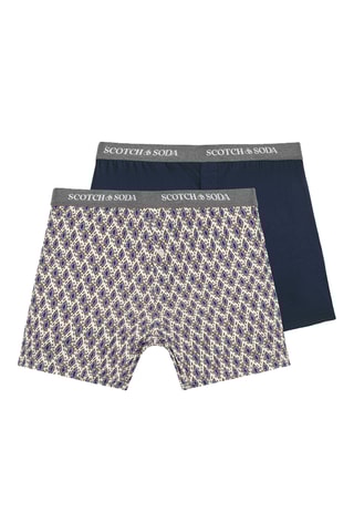 2 Biologisch Katoenen Boxers - Blauw