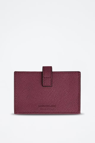 Tarjetero de piel - Burdeos