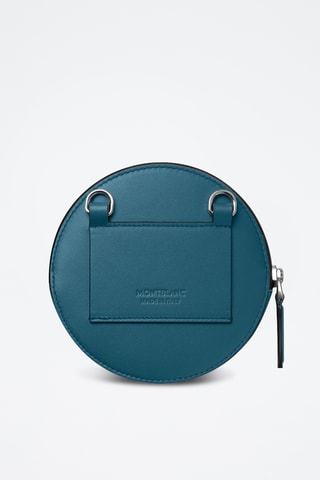 Bolso de mano de piel - Azul petróleo