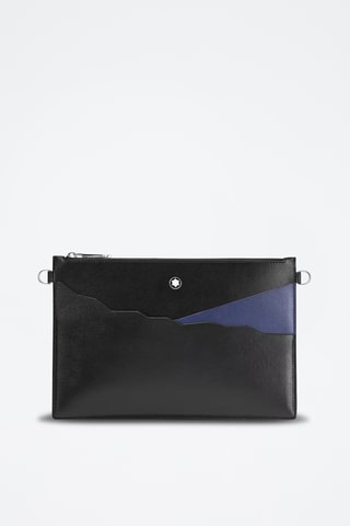 Bolso de mano de piel - Negro