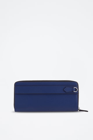 Bolso de mano de piel - Azul