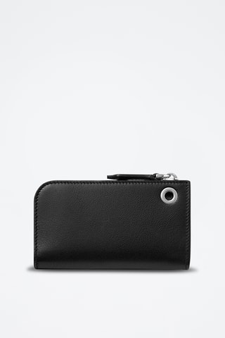 Funda de piel para llaves - Negro
