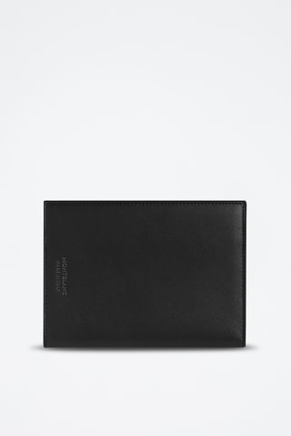 Funda de piel para pasaporte - Negro
