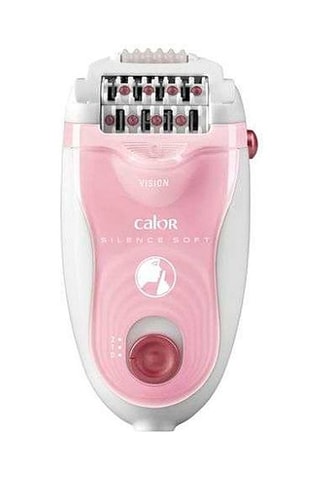 Epilateur électrique Silence Soft Calor - Tête amovible et 3 têtes accessoires inclus - 24 pinces
