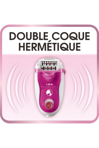Epilateur électrique Silence Soft - 3 têtes - 24 pinces - 2 vitesses