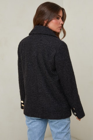 Abrigo marinero - Negro