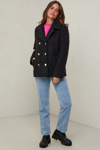 Abrigo marinero - Negro