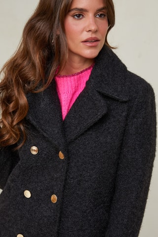 Abrigo marinero - Negro