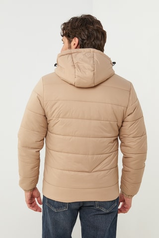 Anorak con capucha - Beige