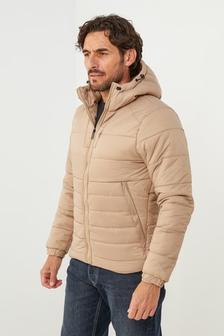Anorak con capucha - Beige