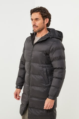 Anorak con capucha - Negro