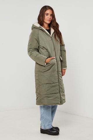 Anorak reversible con capucha - Caqui