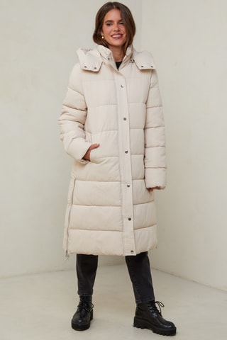 Anorak con capucha - Crudo