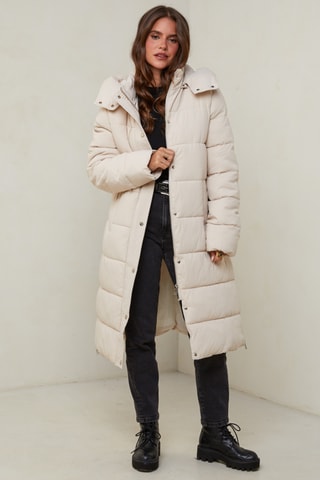 Anorak con capucha - Crudo