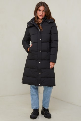 Anorak con capucha - Negro