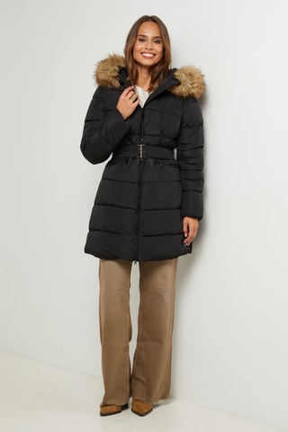 Anorak con capucha - Negro