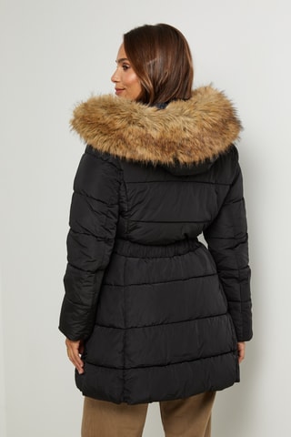 Anorak con capucha - Negro