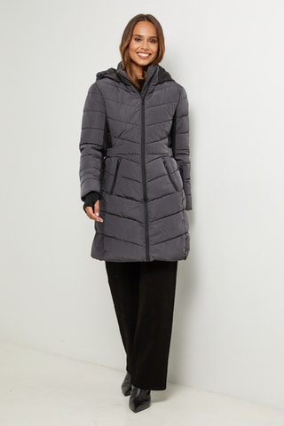 Anorak con capucha - Antracita