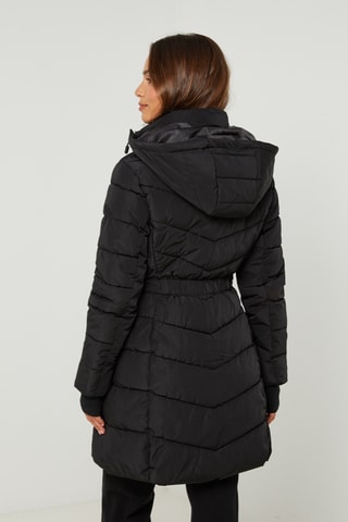 Anorak con capucha - Negro