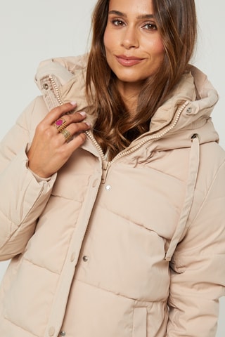 Anorak con capucha - Beige