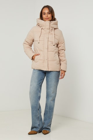 Anorak con capucha - Beige