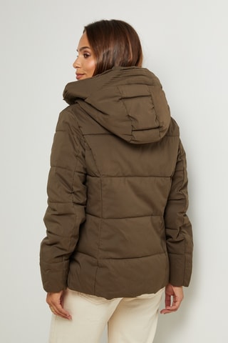 Anorak con capucha - Caqui