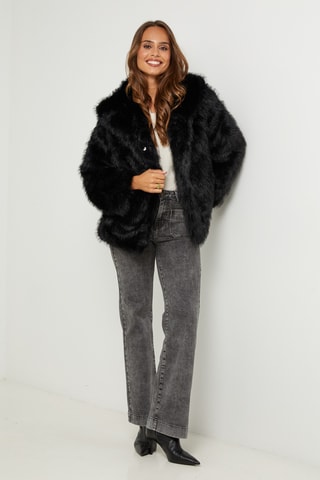 Chaqueta con capucha - Negro