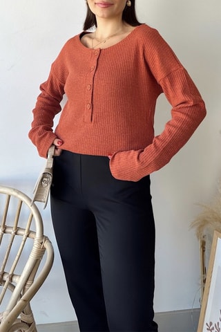 Wollen Trui Steenrood