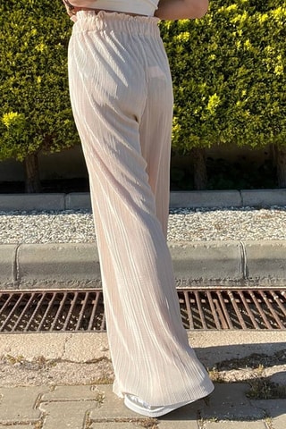 Broek Hoge Taille - Beige